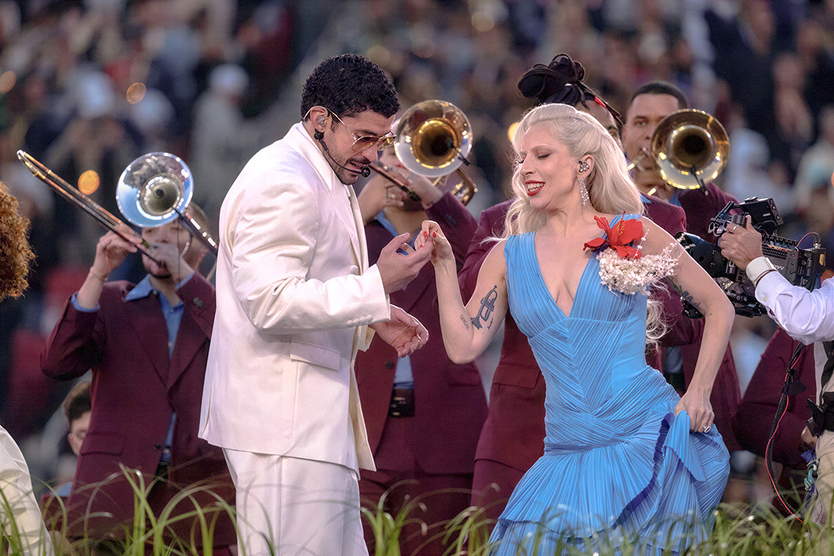 Bad Bunny & Lady Gaga Salsa Dancing